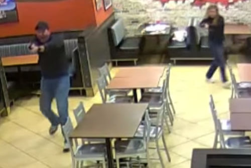 Грабитель, явившийся в ресторан, нарвался на ужинающих молодожёнов-полицейских