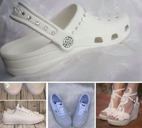 Невеста, подобравшая обувь для свадьбы, удивила многих своим выбором